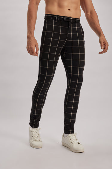 Stretch Checkered Chinos