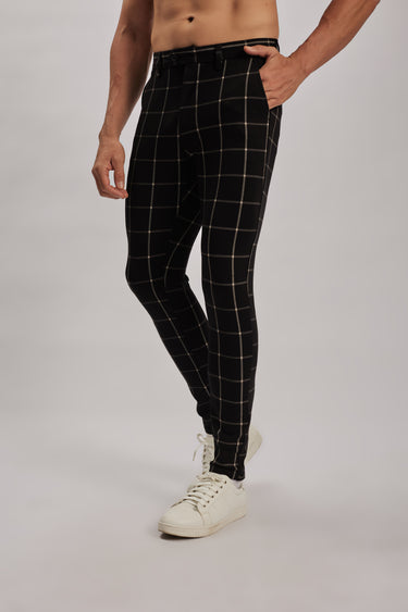 Stretch Checkered Chinos