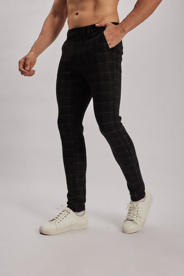Stretch Checkered Chinos