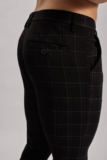 Stretch Checkered Chinos