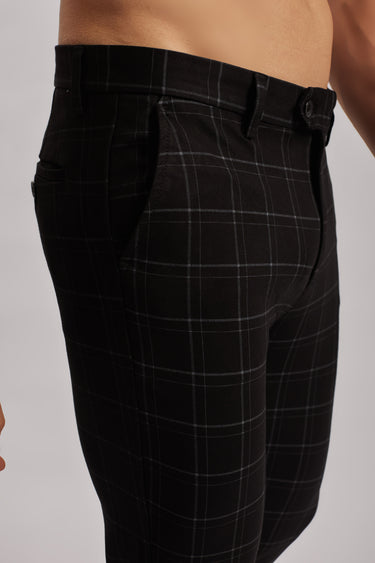 Stretch Checkered Chinos
