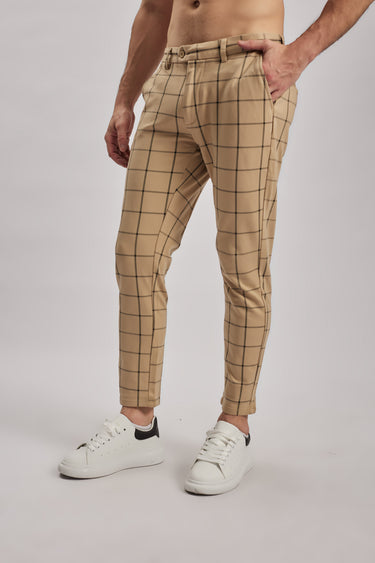 Stretch Checkered Chinos