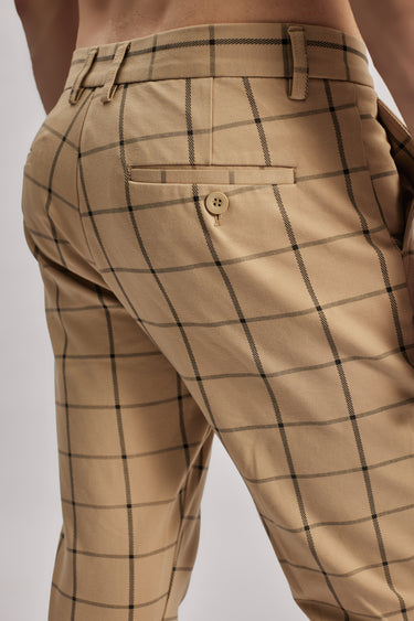 Stretch Checkered Chinos