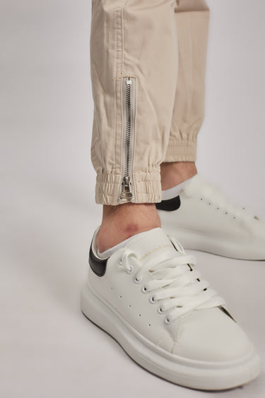Beige Cargo Pants