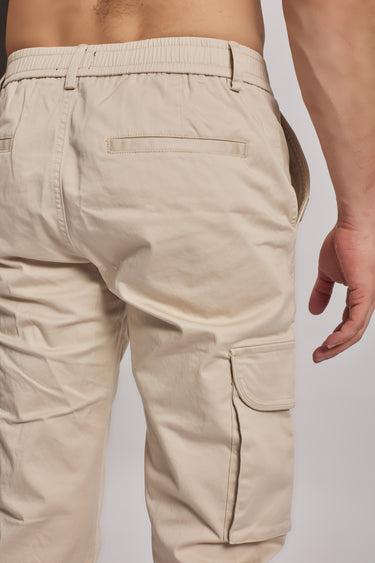 Beige Cargo Pants