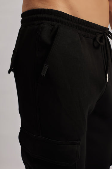 Black Cargo Joggers