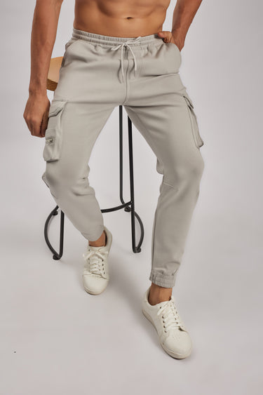Light Grey Cargo Joggers