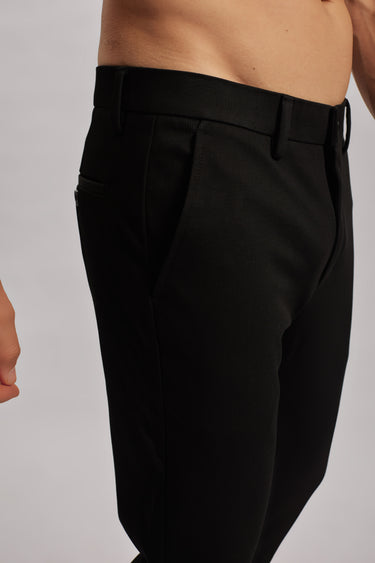 Stretch Black Chinos