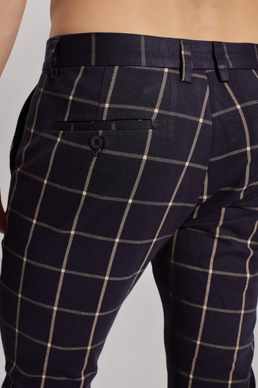 Stretch Checkered Chinos